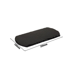 (6 sztuk) Płyta z naturalnego łupka - STARTER - 200 x 100 mm - czarna