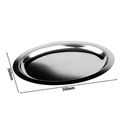 (6 sztuk) Taca - FINESSE - stal nierdzewna - 500x360 mm - wysokość: 30 mm