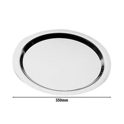 (6 sztuk) Taca - FINESSE - stal nierdzewna - Ø 350 mm - wysokość: 12 mm