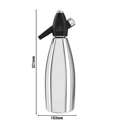 ISI | Soda Siphon - Wassersprudler - 1 Liter - Edelstahl