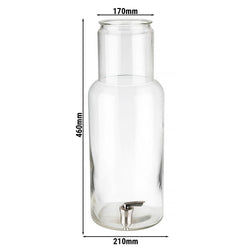 Szklanka z kranem - Ø 170 mm