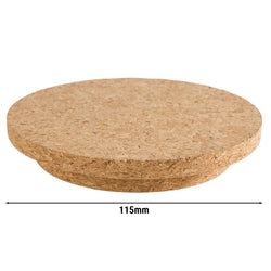 (6 sztuk) Korkowe pokrywki - FRESH WOOD - Ø 115 mm - pasujące do 10430 i 10435