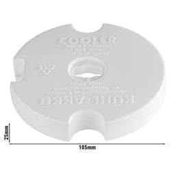 (6 sztuk) Wkład chłodzący - Polietylen - Ø 150 mm - Biały