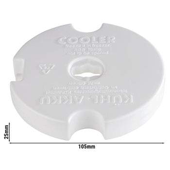 (6 sztuk) Wkład chłodzący - Polietylen - Ø 150 mm - Biały - Prime Gastro