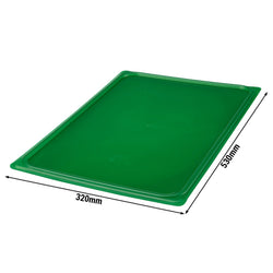(6 sztuk) CAMBRO | SafeTrak – pokrywki z polipropylenu GN 1/1 – zielone