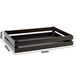 Pudełko drewniane - SUPERBOX - wysokość: 105 mm - odpowiednie do GN 1/1