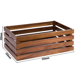 Skrzynka drewniana - SUPERBOX - wysokość: 200 mm - odpowiednia do GN 1/1