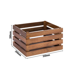 Skrzynka drewniana - SUPERBOX - wysokość: 200 mm - odpowiednia do GN 1/2