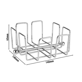 (6 sztuk) Serwetniki - BAR - metalowe - na ok. 50 serwetek koktajlowych - wraz z obciążnikami - Prime Gastro