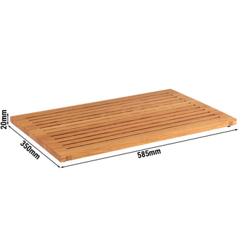 Deska do krojenia - drewno - 585 x 350 mm - odpowiednia do tacy 85225 - dąb - Prime Gastro