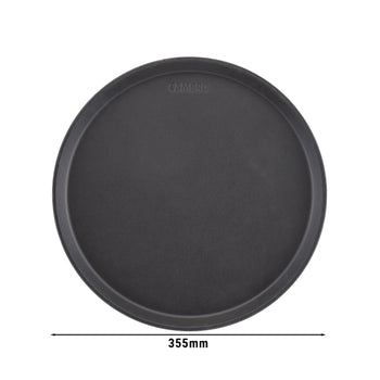 (12 szt.) CAMBRO | CAMTREAD® - Tacka z włókna szklanego - okrągła - ø 355 mm - wysoki profil - czarna - Prime Gastro