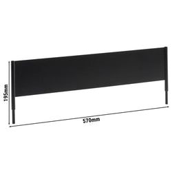 Tablica Pegboard - VALO - metalowa - 570x10mm - kompatybilna z 14030 - czarna