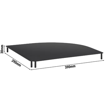 Łącznik narożny - VALO - 390 x 390 mm - pasuje do 14030 - Prime Gastro