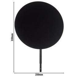 Szyld - VALO - metalowy - Ø 250 mm - odpowiedni dla 14030 - czarny