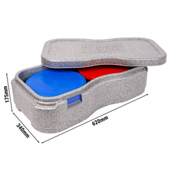 (2 sztuki) THERMO FUTURE BOX | Pojemnik termiczny PLATTER +4 – szary
