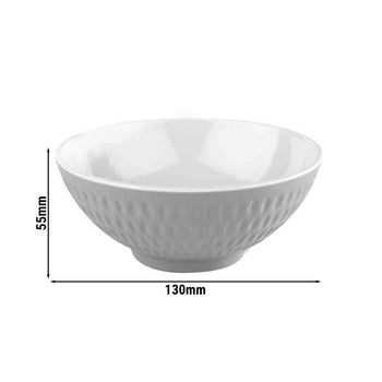 (6 sztuk) Miseczki - ASIA PLUS - Melamina - 0,35 litra - Ø 130 mm - Biały - Prime Gastro