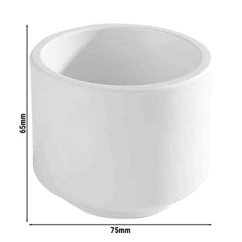 (6 sztuk) Miska - ASIA PLUS - melamina - okrągła - Ø 75 mm - biała - Prime Gastro