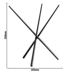 Stojak bufetowy - ASIA PLUS - stal nierdzewna - wysokość: 200 mm
