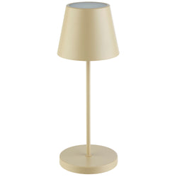 (4 sztuki) Lampa stołowa – MERLE – z 3 - stopniową regulacją jasności – Ø 110 mm – kolor piaskowy