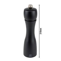 (6 Stück) PEUGEOT | TAHITI - Pfeffermühle - Holz - Schwarz Matt - Höhe: 200mm