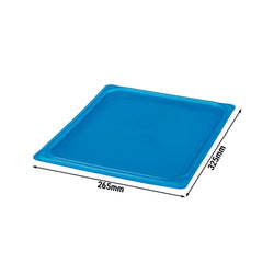 (6 sztuk) CAMBRO | SafeTrak – pokrywki z polipropylenu GN 1/2 – niebieskie