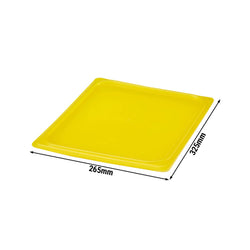 (6 sztuk) CAMBRO | SafeTrak – pokrywki z polipropylenu GN 1/2 – żółte