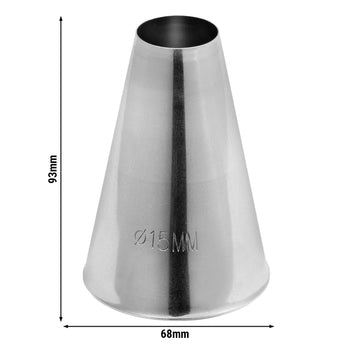 (5 sztuk) Końcówki cukiernicze - okrągłe - Prime Gastro