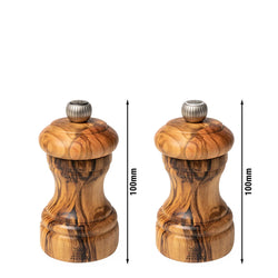 (6 Stück) PEUGEOT | BISTRO - Salz - & Pfeffermühle - Olivenholz - Höhe: 100mm