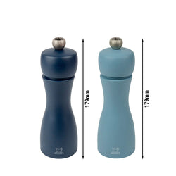 (6 Stück) PEUGEOT | TAHITI LUFT - Salz - & Pfeffermühle - Holz - Blau - Höhe: 150mm