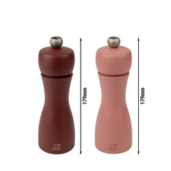 (6 sztuk) PEUGEOT | TAHITI ERDE – młynki do soli i do pieprzu – drewno – kolor brązowy – wysokość: 150 mm
