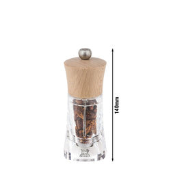 (6 sztuk) PEUGEOT | OLÉRON – Młynek do chili – drewno/akryl – wysokość: 140 mm