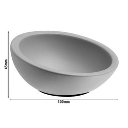 (6 sztuk) Miseczki do dipów - ELEMENT - zestaw 3 sztuki - beton - 50 ml - Ø 100 mm - szare