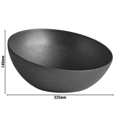 (6 sztuk) Miska - FROSTFIRE - aluminium - 3 litry - Ø 325 mm - czarna