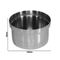 (6 sztuk) Miska - BRIDGE - stal nierdzewna - Ø 140 mm - odpowiednia do 14980 i 13980