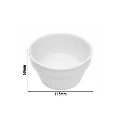 (18 sztuk) THERMO FUTURE BOX | Porcelanowa miseczka na dodatki – okrągła – 300 ml – biała