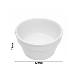 (18 sztuk) THERMO FUTURE BOX | Porcelanowa miseczka na dodatki – okrągła – 500 ml – biała