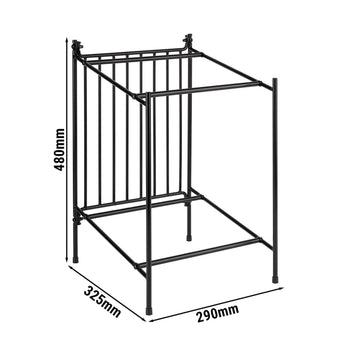 Stojak bufetowy - metalowy - wysokość: 480 mm - odpowiedni do pojemników GN 1/2 Superbox