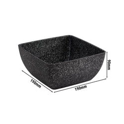 (6 sztuk) Miska - FROSTFIRE - aluminium - 1,5 litra - 190x190mm - szara w plamki