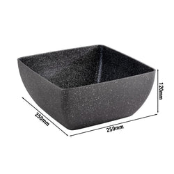 (6 sztuk) Miska - FROSTFIRE - aluminium - 3,8 litra - 250x250 mm - szara w cętki