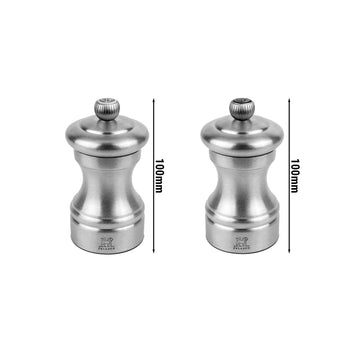 (6 sztuk) PEUGEOT | BISTRO HORECA Chef - młynki do soli i pieprzu - stal nierdzewna - wysokość: 100 mm - Prime Gastro