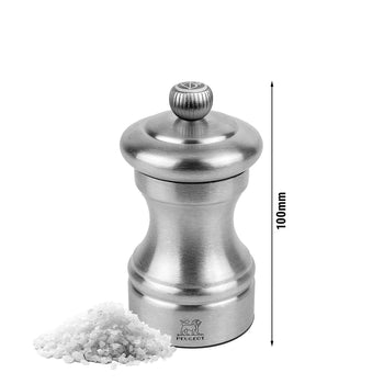 (6 sztuk) PEUGEOT | BISTRO HORECA Chef - Młynek do soli - Stal nierdzewna - Wysokość: 100 mm - Prime Gastro