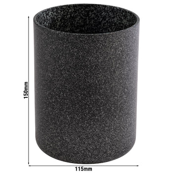 (6 sztuk) Naczynie do sosów i chłodziarka do butelek - FROSTFIRE - aluminium - 1,4 litra - Ø 115 mm - czarny - Prime Gastro