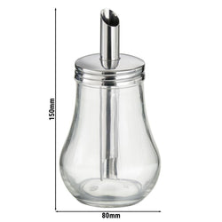 (6 sztuk) Cukiernica - szkło - 250 ml - z rurką dozującą