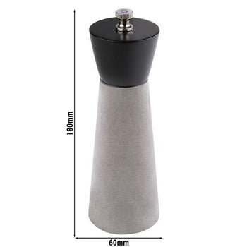 (6 sztuk) Młynek do soli - ELEMENT - beton - wysokość: 180 mm - Prime Gastro