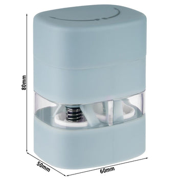 (6 sztuk) Młynek do soli i pieprzu 2 w 1 – tworzywo sztuczne – wysokość: 80 mm - Prime Gastro
