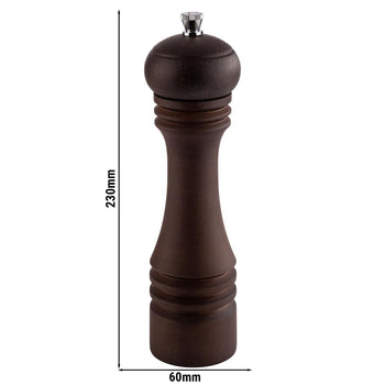 (6 sztuk) Młynki do soli - ETERNAL - drewno - wysokość: 230 mm - Prime Gastro