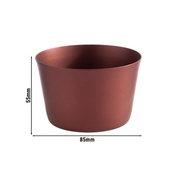 (6 sztuk) Miska - LEVANTE - stal nierdzewna - 0,2 litra - Ø 85 mm - czerwona - Prime Gastro