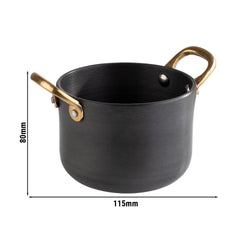(6 sztuk) Naczynia do serwowania - CASTORO - aluminium - 0,6 litra - Ø 115 mm - szare