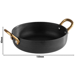 (6 sztuk) Półmisek do serwowania - CASTORO - Aluminium - 0,5 litra - Ø 150 mm - Szary