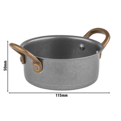 (6 sztuk) Garnek do serwowania - VINTARA - stal nierdzewna - 0,35 litra - Ø 115 mm